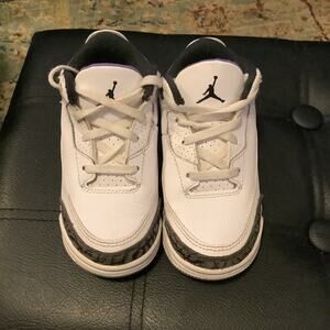 Nike Air Jordan 3 Retro Dark Iris Purple White DM0967-105 toddler 8c Used